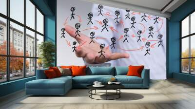 people net Wall mural