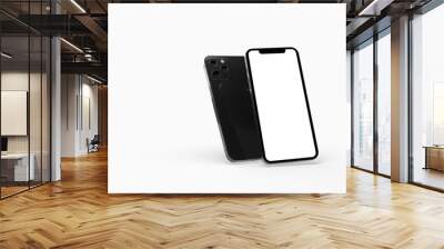 phone 3d illustration mockup smartphone isolated Wall mural