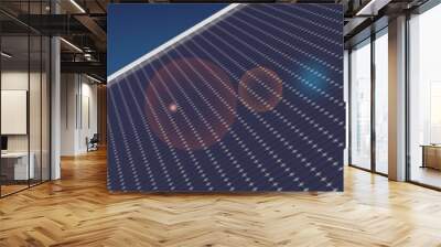 photovoltaic renewable background solar panel 3d Wall mural