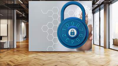 security data code digital concept Wall mural