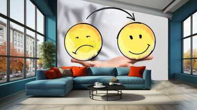 smile symbol Wall mural