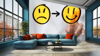 smiley Wall mural