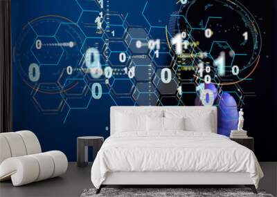 Software, web development, programming concept. Abstract Programming Wall mural