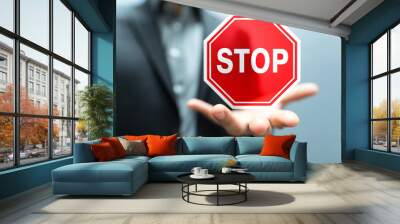 stop Wall mural