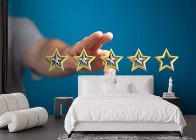 The concept of placing rating Wall mural