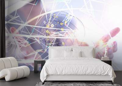 the Global Network Of People global Wall mural