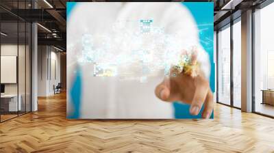 Touch screen technology. Future modern touch screen technology Wall mural