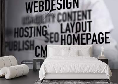 webdesign Wall mural