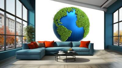 world globus 3d transparent digital Wall mural