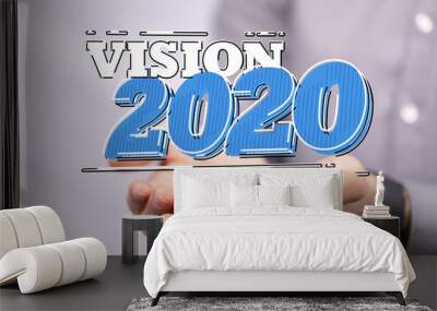 year 2020 business solution concept Wall mural