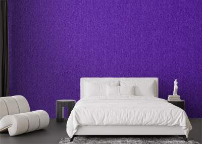 Purple violet color felt textile fabric texture background Wall mural