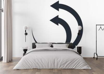 dual solution. vector icon, white background. Wall mural