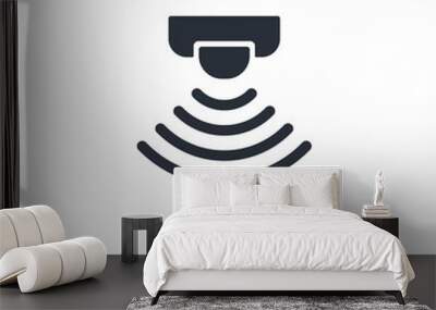 Touch signal, sensor control. Vector icon. Wall mural