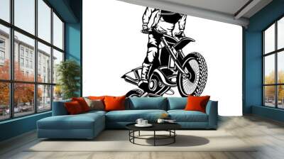 Dirt Bike Rider 2 Wall mural