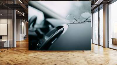 glasses for the driver in the car. Wall mural