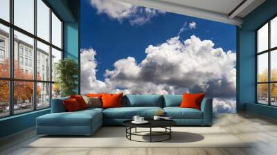 blue sky with beautiful clouds Wall mural