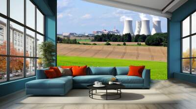 Nuclear power plant Temelin in Czech Republic Europe Wall mural