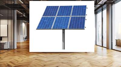 Solar energy panel isolated on transparent background, PNG. Wall mural