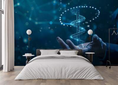 Gene-editing Treatment, Business with DNA Wall mural