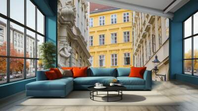 Panorama of baroque architecture in historic Vienna, Austria Wall mural