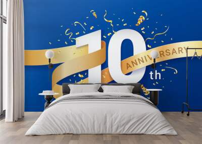 10th Anniversary celebration banner template Wall mural