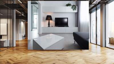 Small TV room in modern house Wall mural