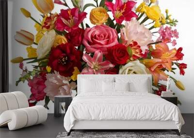 Artificial flower bouquet decoration Wall mural