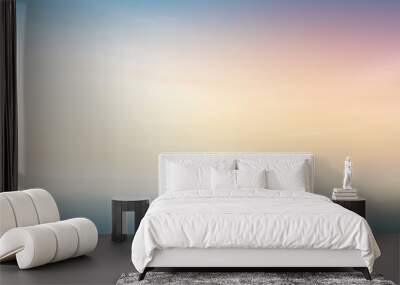 a serene abstract blurred gradient background in soft, muted colors, reminiscent of a watercolor painting of a tranquil landscape.  Wall mural