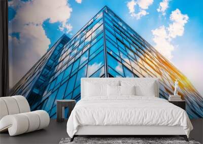 Commercial real estate project with modern architecture Wall mural