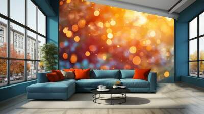 Soft light flare with warm tones and gradient colors Wall mural