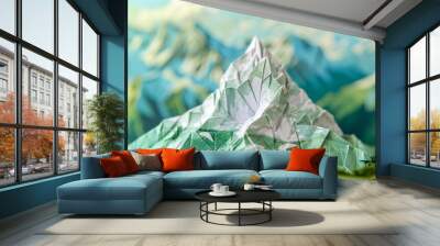 A Journey Through the Majestic Mountains. Summit Serenity: Embracing the Majesty of the Mountains Wall mural