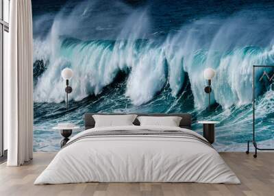 big sea wave Wall mural