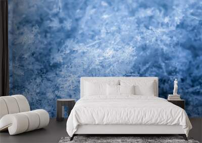 snow flakes background texture Wall mural