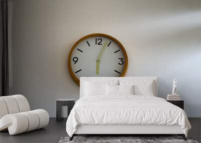 Clock on wall Wall mural