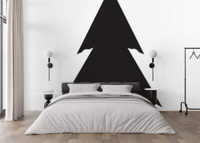 Christmas Tree black icons Wall mural