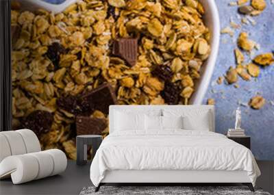 Dry oat flakes Wall mural