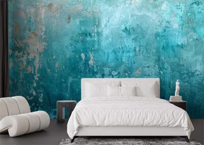 It has a dark petrol green blue texture background ideal for graphic design with plenty of copy space Wall mural