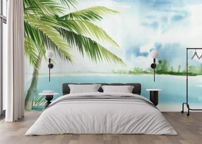 palm beach resort Wall mural