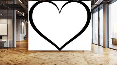 simple heart outline icon. vector love symbol. Wall mural