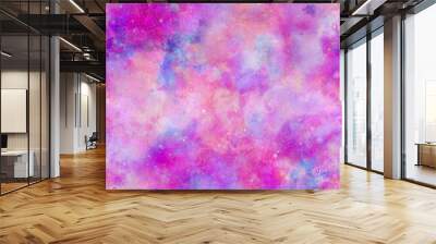 Fuchsia Galaxy Tie Dye Wall mural