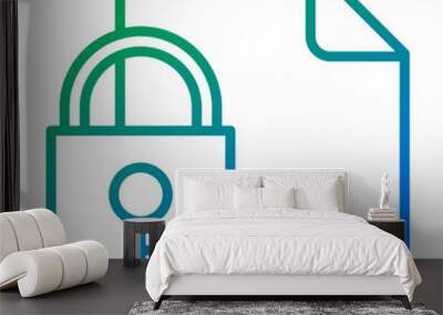 Data security access icon Wall mural