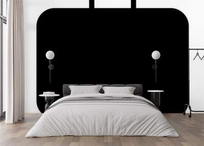 Suitcase icon Wall mural