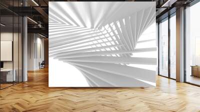 Abstract Modern White Architecture Background Wall mural