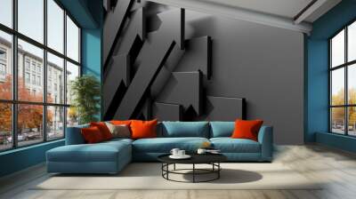 Arrows abstract marketing empty background Wall mural