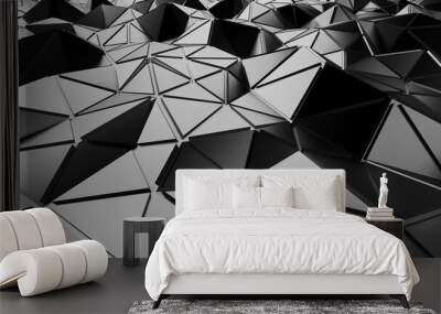 Chrome Metallic Glossy Futuristic Background Wall mural