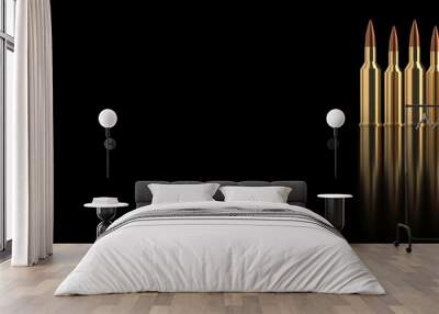 Gun rifle bullets or ammo Wall mural