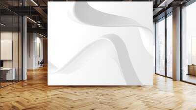 White abstract liquid wavy background Wall mural