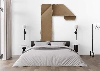 origami style alphabet letters r Wall mural