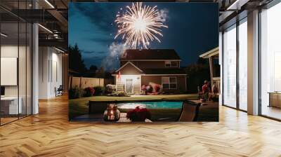 4th of July fireworks Wall mural