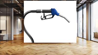 Realistic blue gasoline pistol pump gun fuel nozzle Wall mural